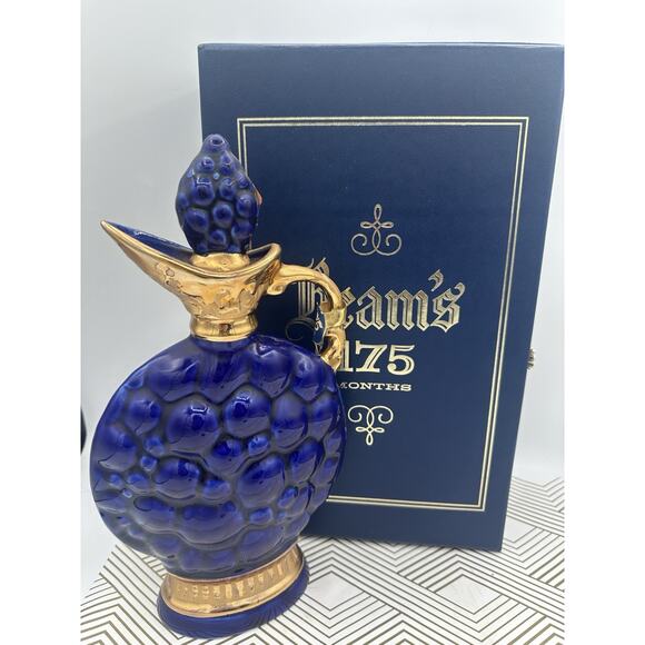 Vintage Jim Beam 175 Months Empty Decanter With Original Box - Picture 1 of 6
